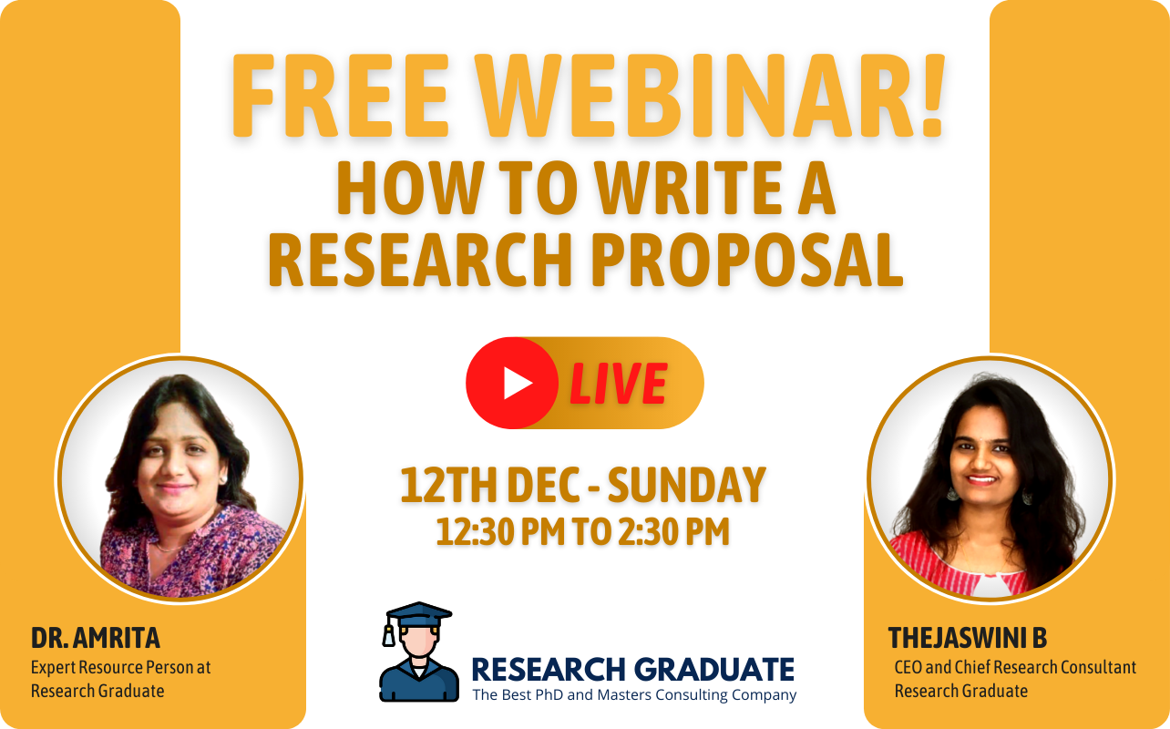 Webinar on How to Write a Research Proposal - Research Graduate